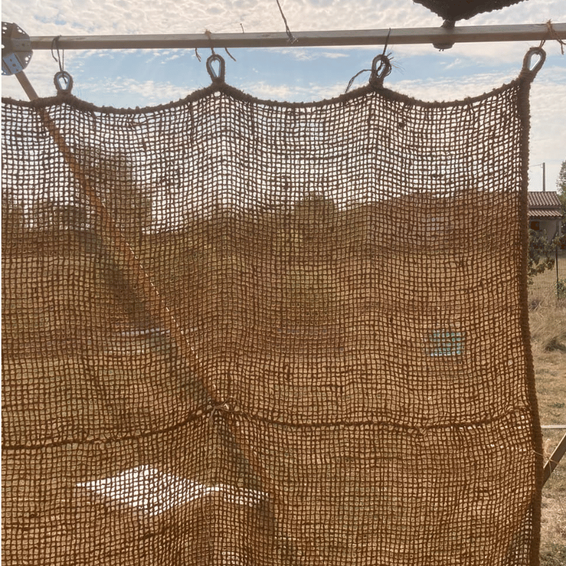 Cortina de fibra de coco