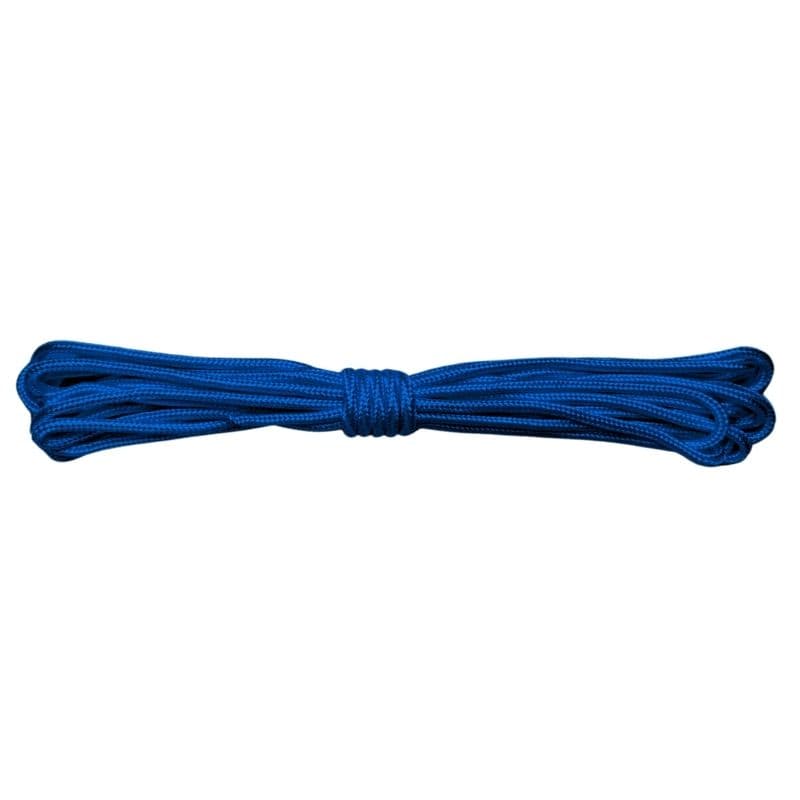 cuerda de fijación para red de camuflaje azul
