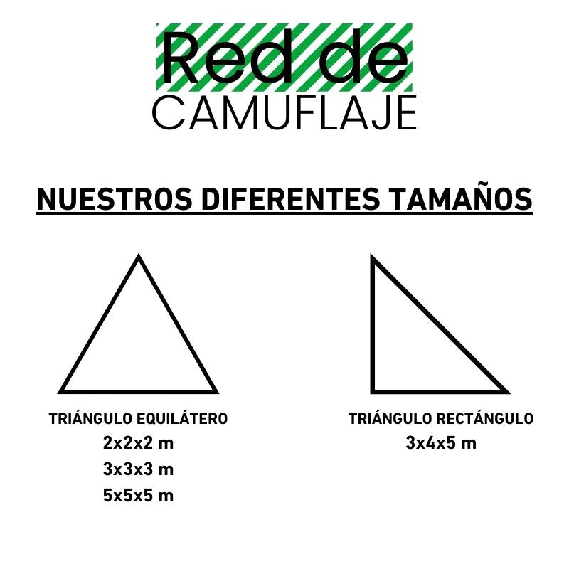 Red de camuflaje triangular verde