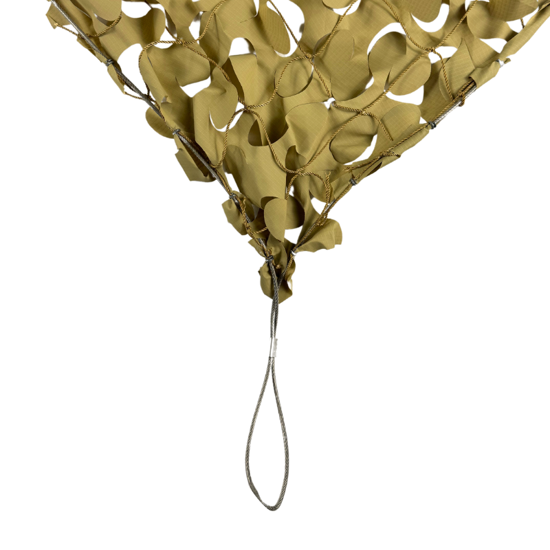 Red de camuflaje reforzada con cable de acero