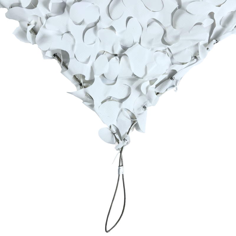 Red de camuflaje reforzada con cable de acero