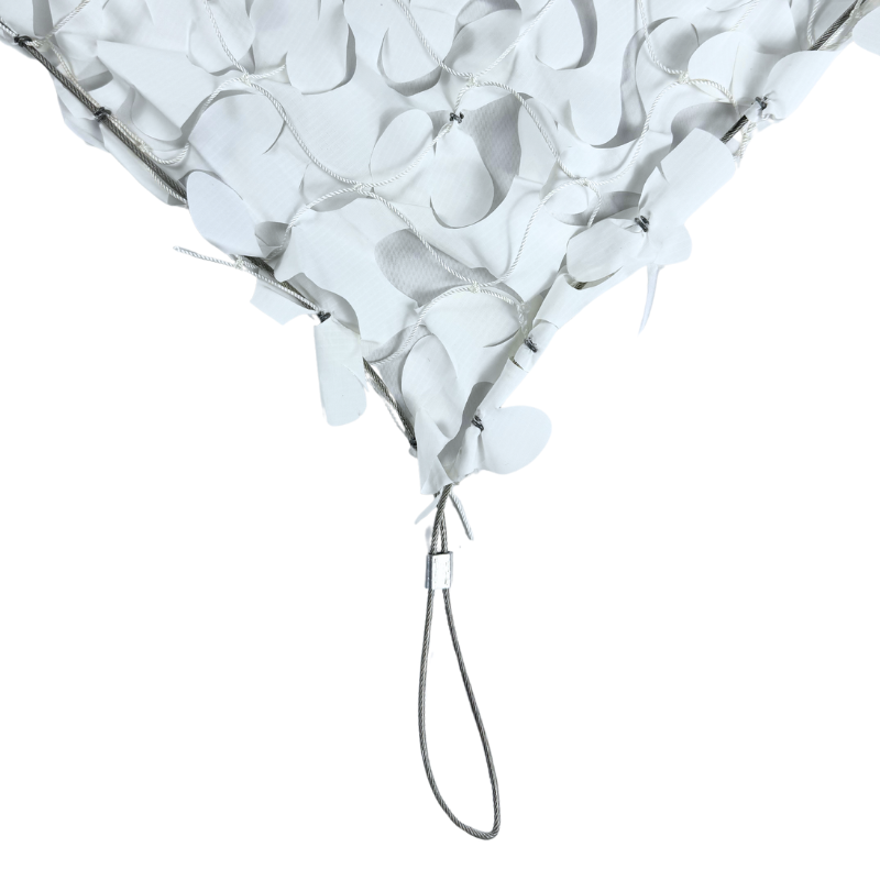 Red de camuflaje reforzada con cable de acero