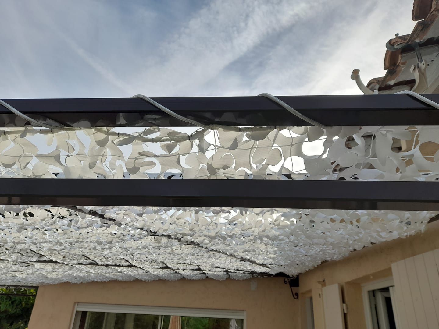 cuerda de fijación para red de camuflaje