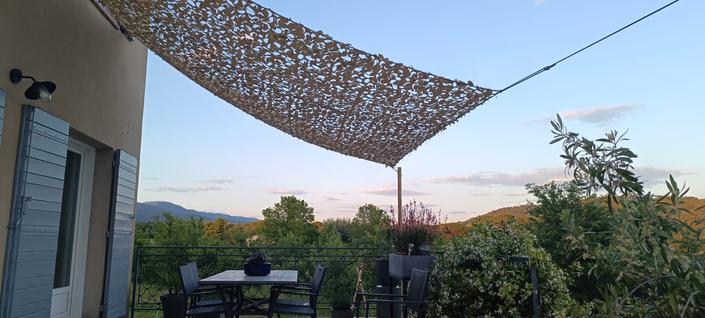 cuerda de fijación para red de camuflaje