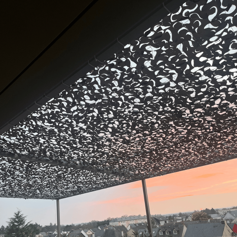 Red de camuflaje reforzada gris