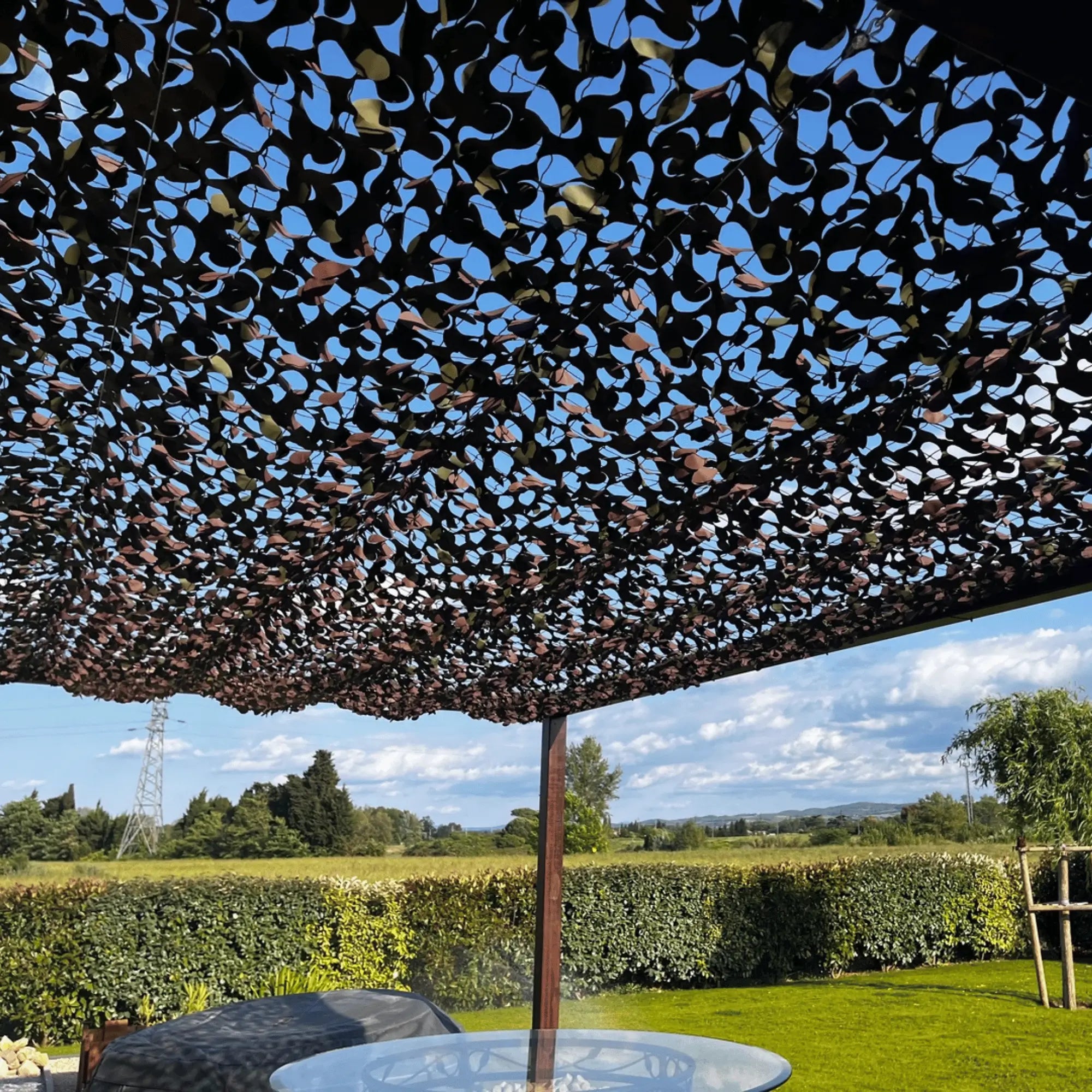 Red de camuflaje reforzada militar