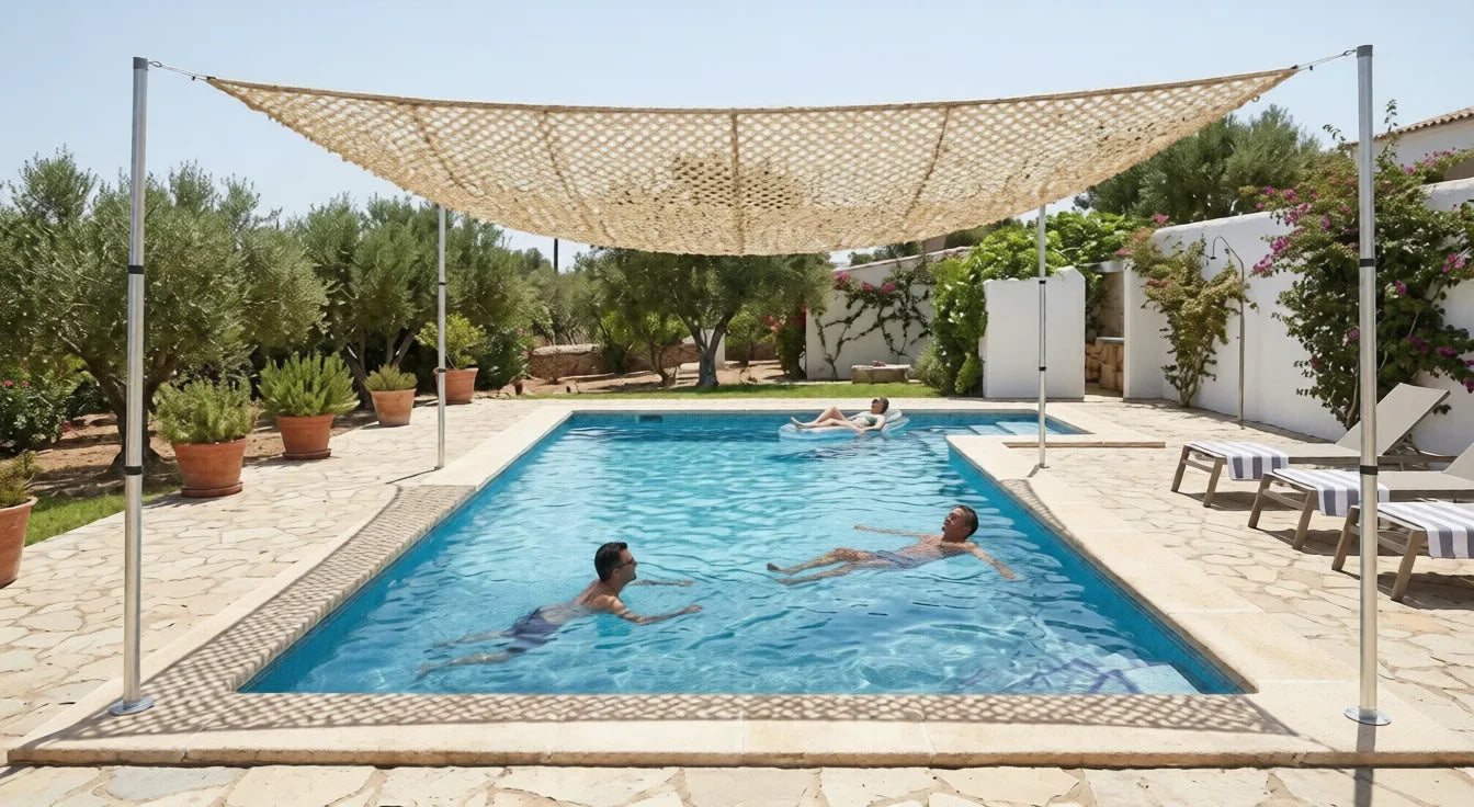 Lona de sombreo para piscina: