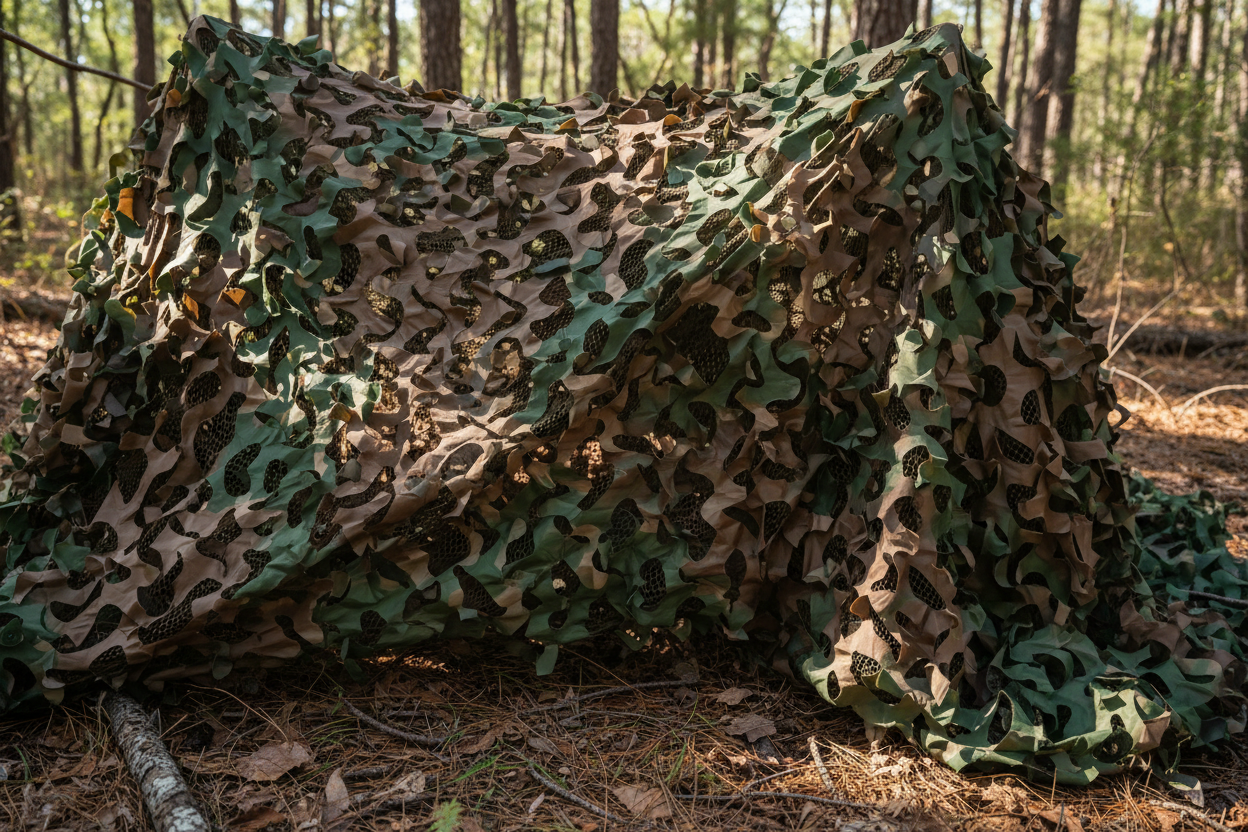 red de camuflaje sin autorización
