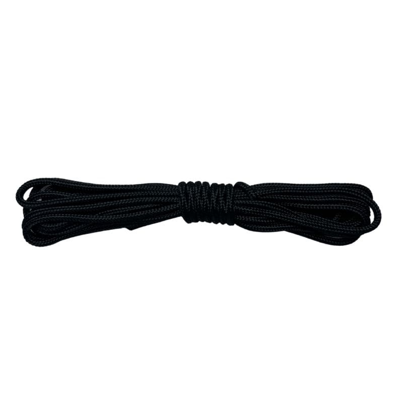 cuerda de fijación para red de camuflaje negra