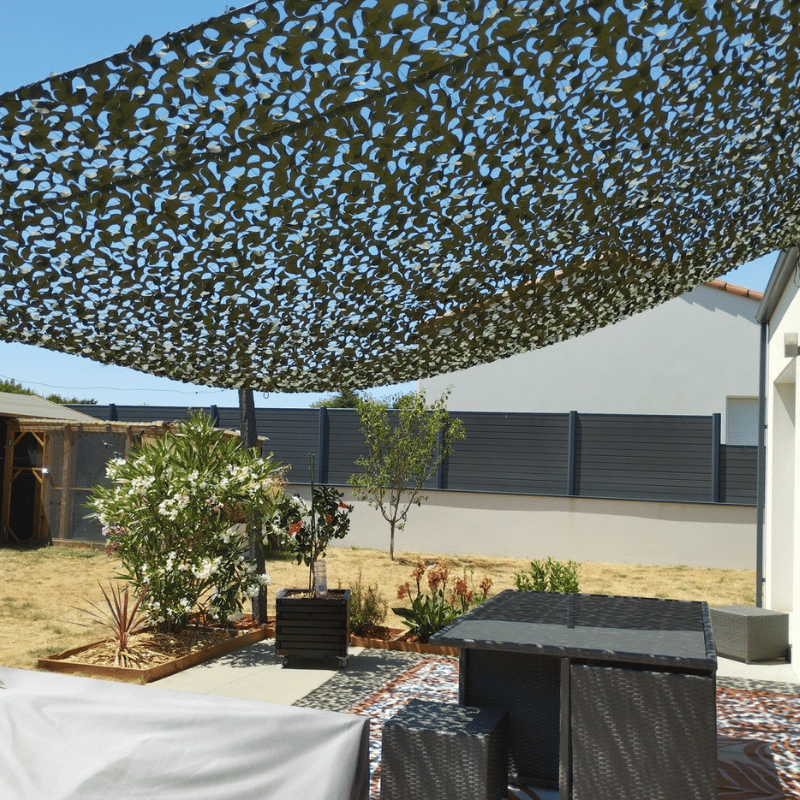 Red de camuflaje reforzada verde