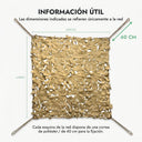 Red de camuflaje reforzada beige