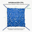 Red de camuflaje triangular azul