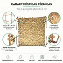 Red de camuflaje reforzada beige