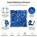 Red de camuflaje triangular azul