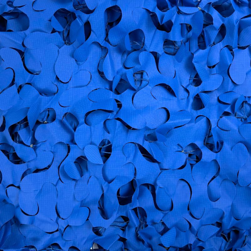 Red de camuflaje triangular azul